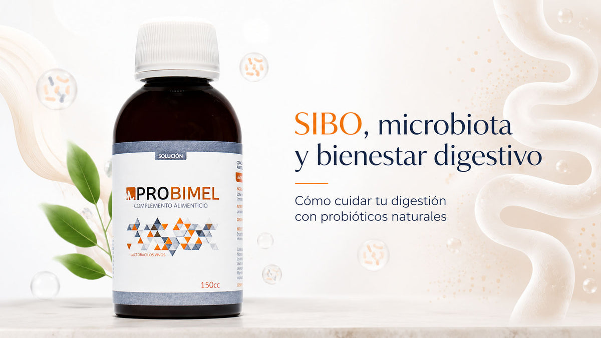 Probimel Solución como probiótico natural vivo para cuidar la microbiota intestinal en digestiones sensibles