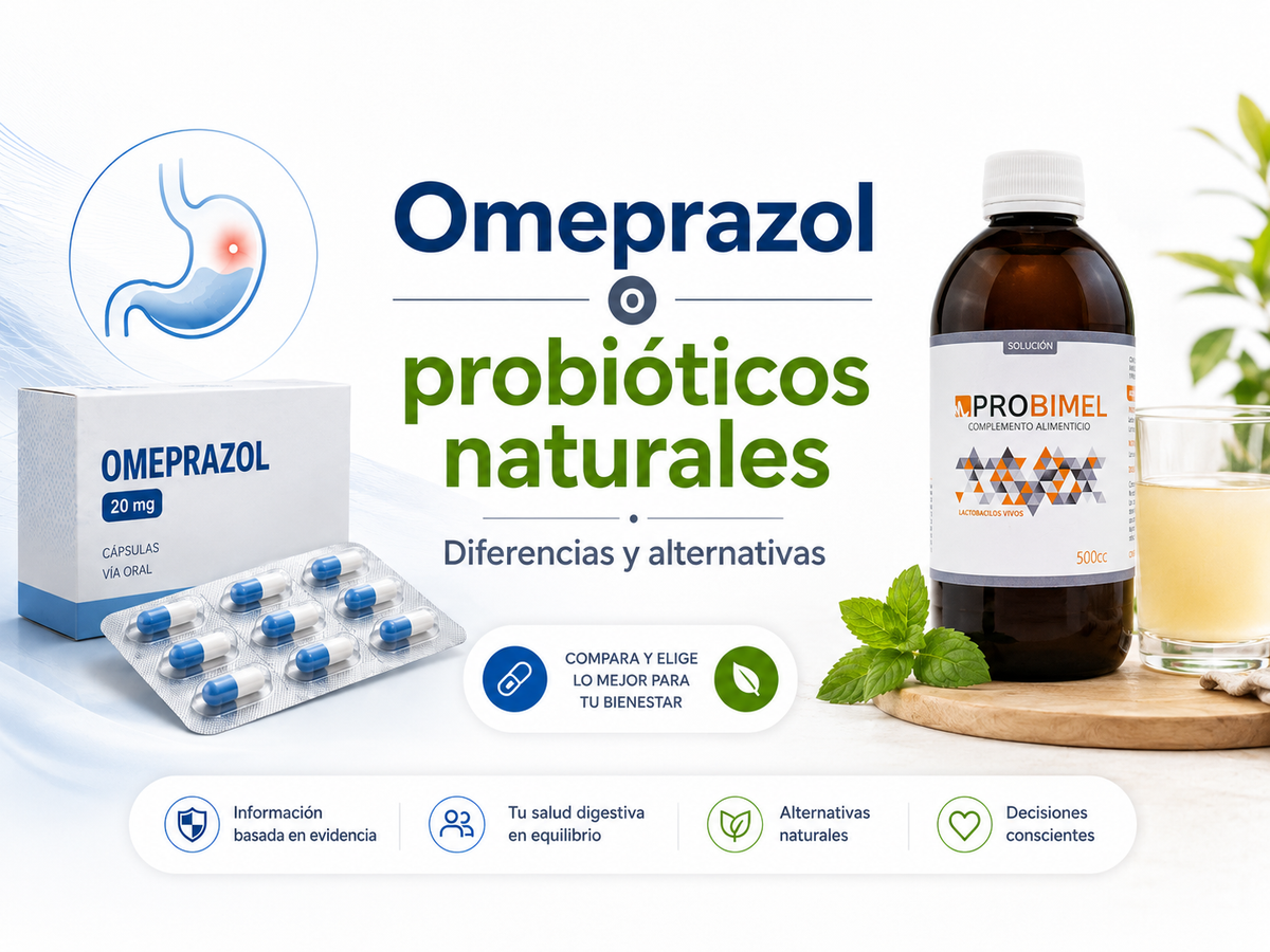 Omeprazol o probióticos naturales: diferencias y alternativas
