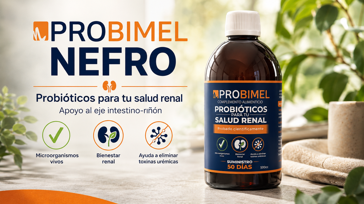 Probimel Nefro: probiótico con estudio publicado para el eje intestino-riñón