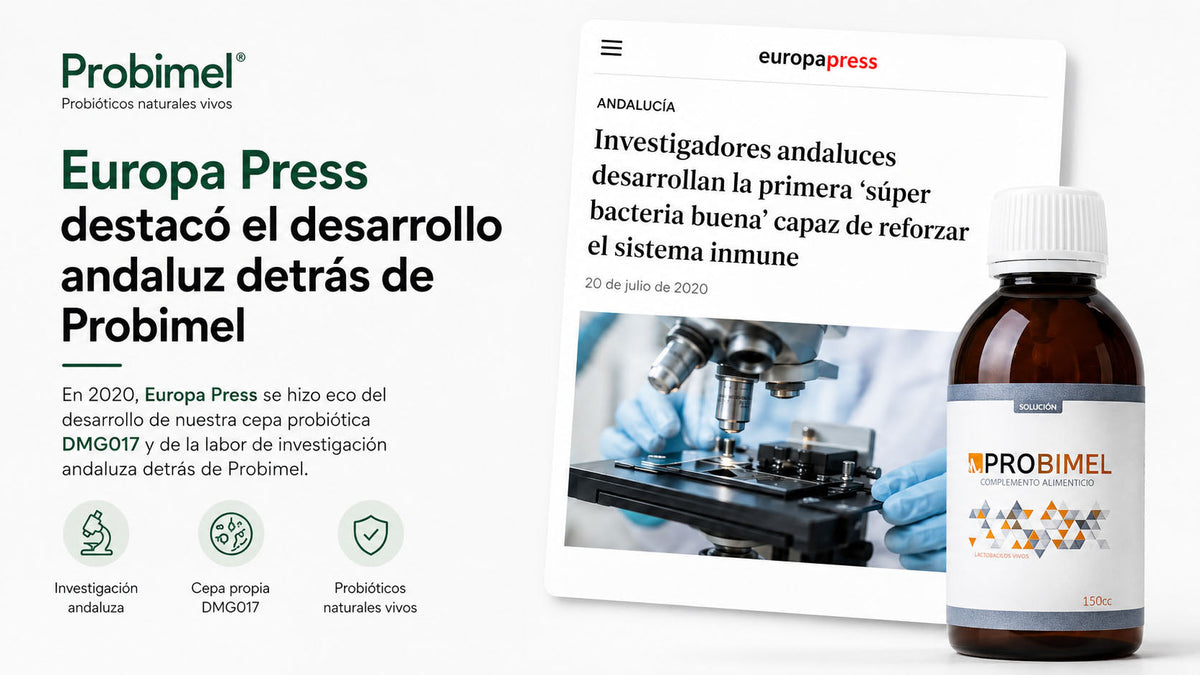 Europa Press destacó el desarrollo andaluz detrás de Probimel y sus probióticos naturales vivos