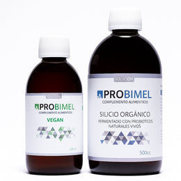 Pack Probimel Vegan 250 ml y Probimel Silicio orgánico 500 ml