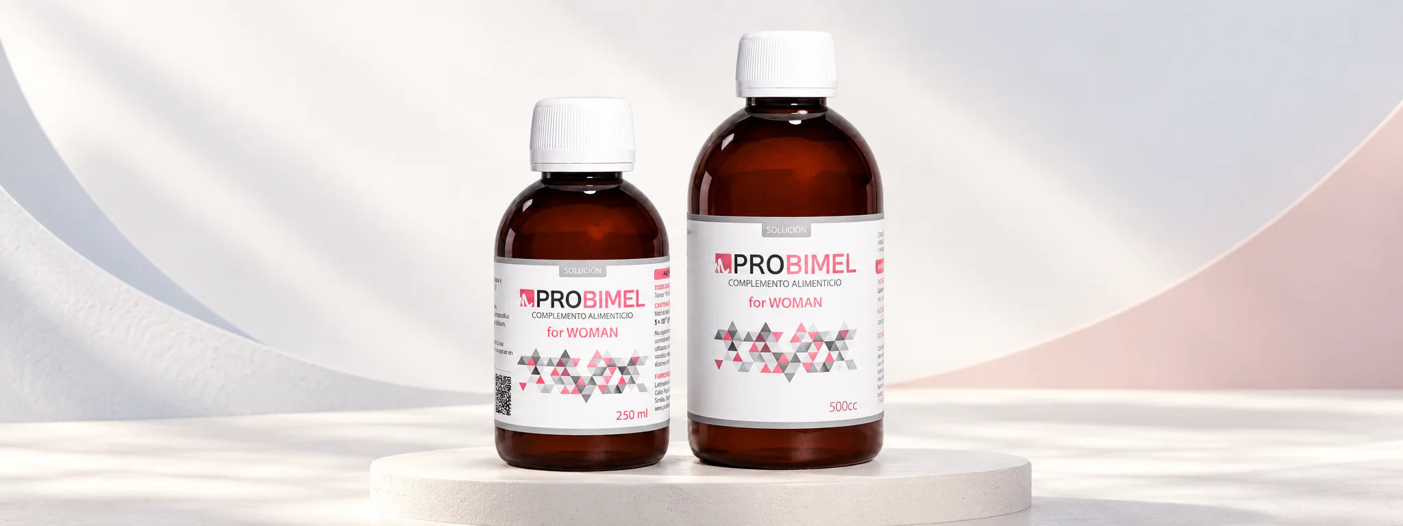Probimel for Woman en botellas de 250 y 500 ml.