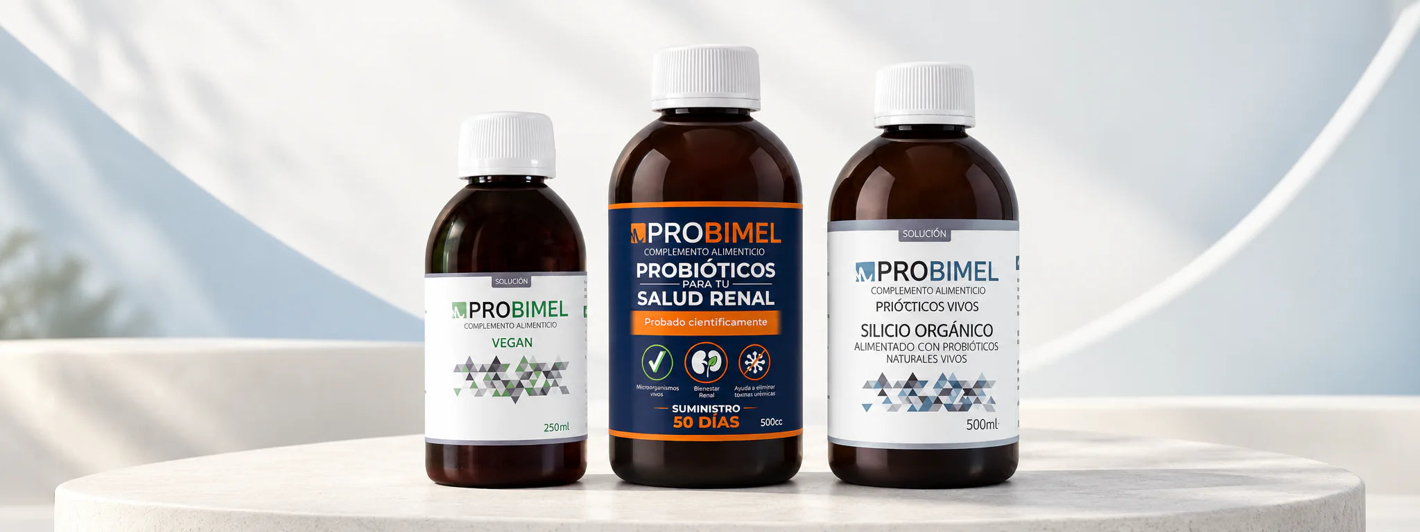 Probimel Vegan, Nefro y Silicio Orgánico.